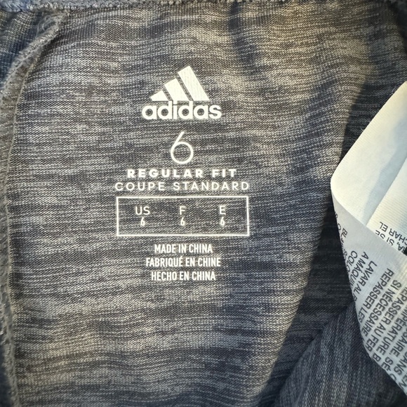 Pink and Gray Girls Adidas Joggers | size 6 - Picture 3 of 4